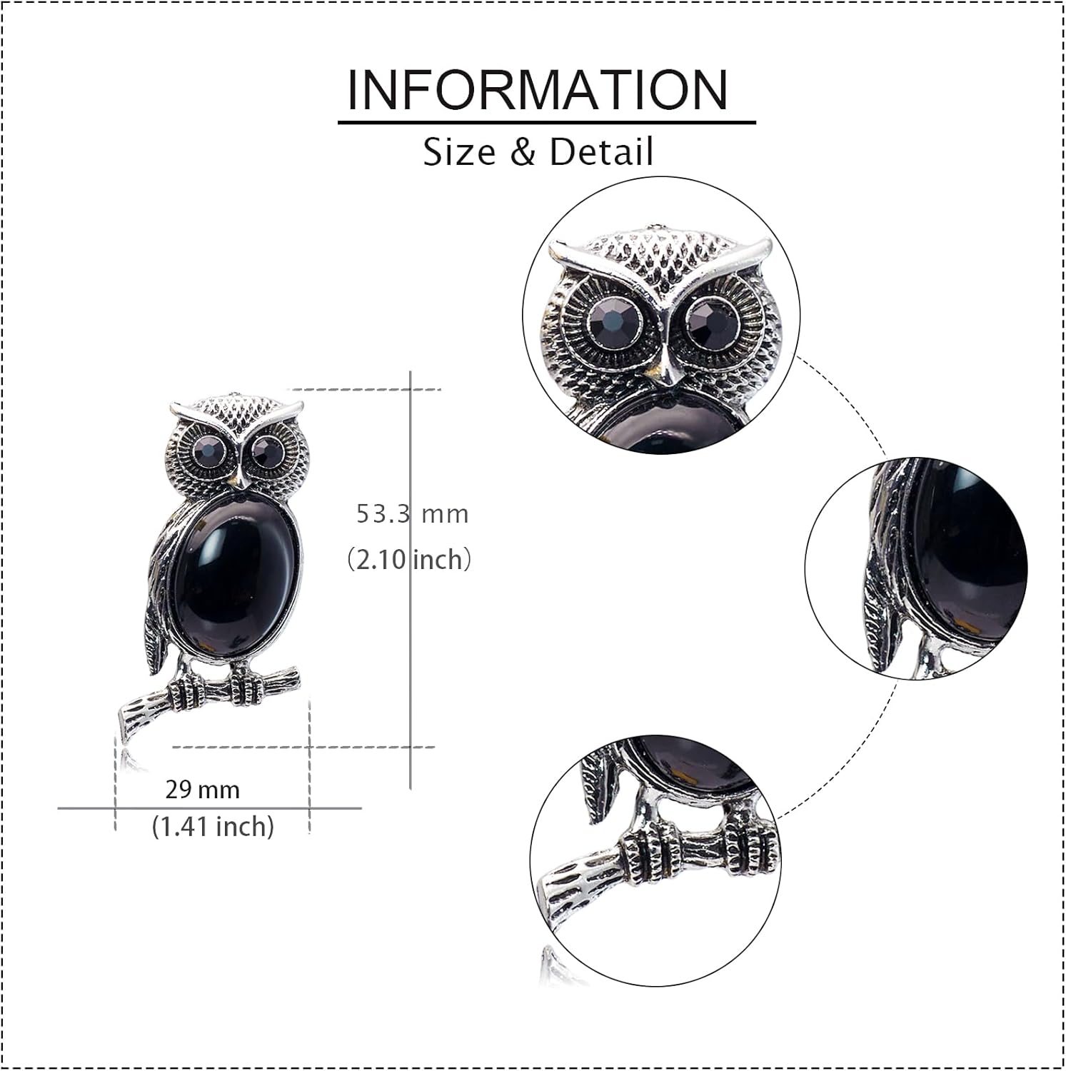 6 Pieces Owl pendant Natural Stone Pendants Healing Crystal Stone Gemstone Charms for Jewelry Making Necklace Reiki Spiritual Energy Lucky Owl Gift - Image 4