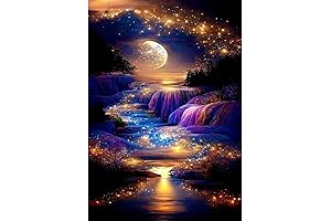 5D Diamond Art Kits For Adults Waterfall Landscape Clearance