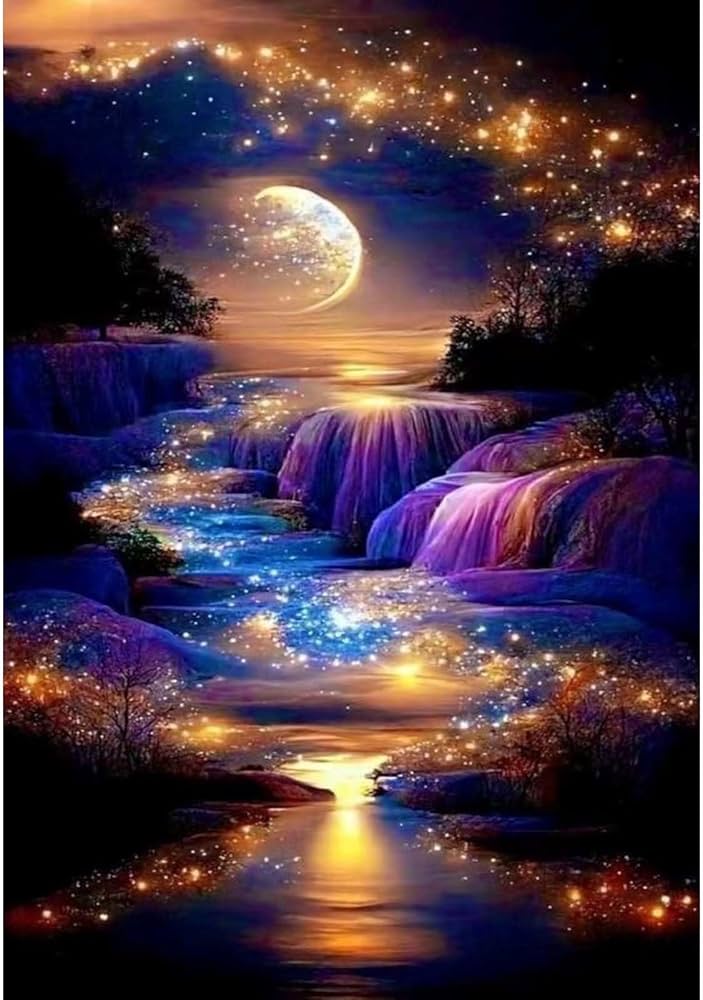 Amazon.com: Waterfall Landscape Diamond Art Kits For Adults