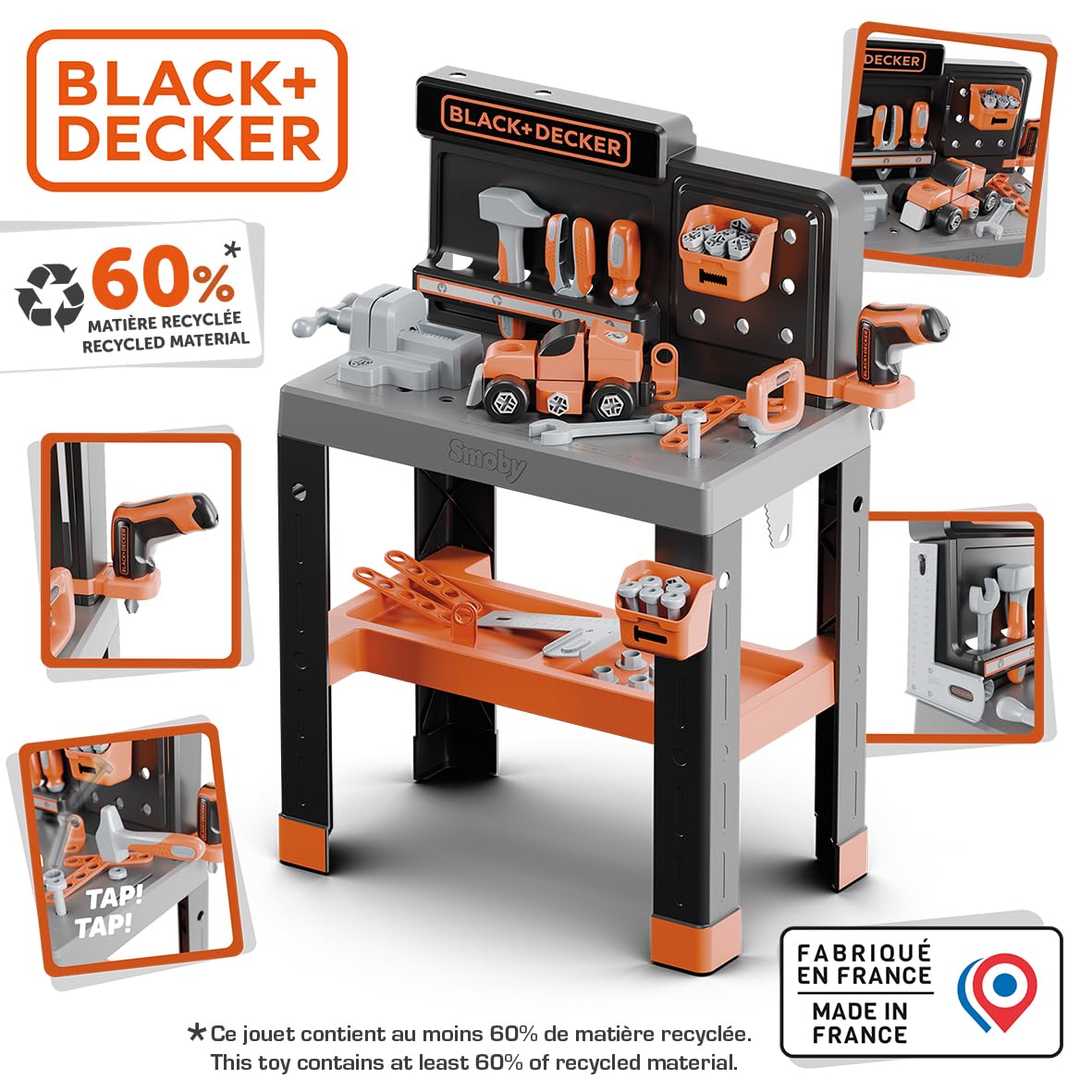 Smoby Black & Decker Pro Werkbank Modell 2025 (360740)