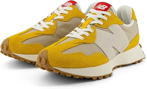 Amazon.com | New Balance Unisex Adult 327 Sneaker, Varsity Gold