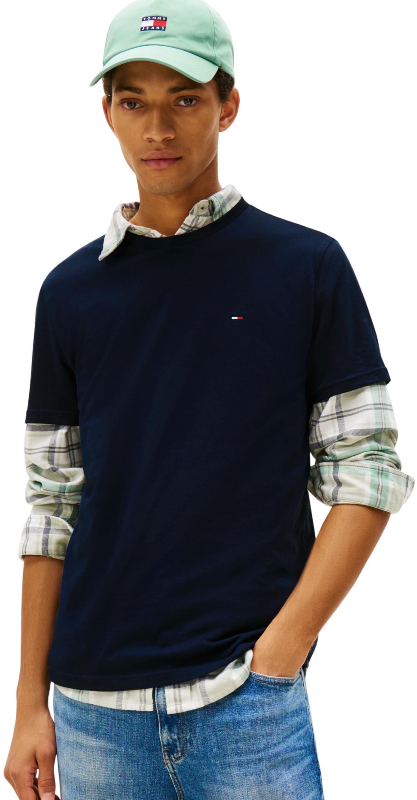 Tommy Jeans Herren 3er Pack T-Shirts Kurzarm aus Baumwolle
