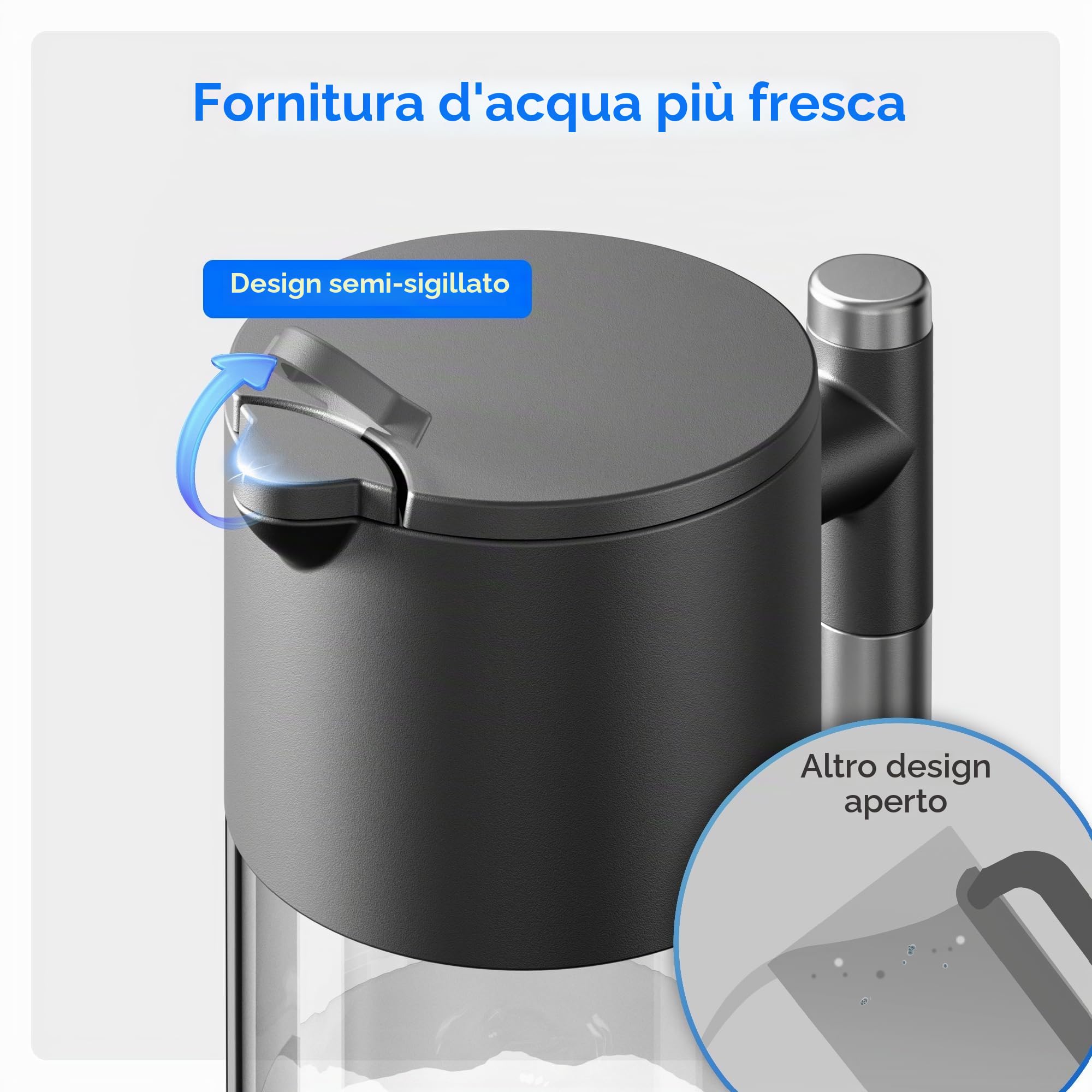 Maxblue MB-PWD Serbatoio di Acqua Pura per il Sistema a Osmosi Inversa da Banco WD-A2, Serbatoio di Acqua Pura Portatile, Senza BPA, 1,1L