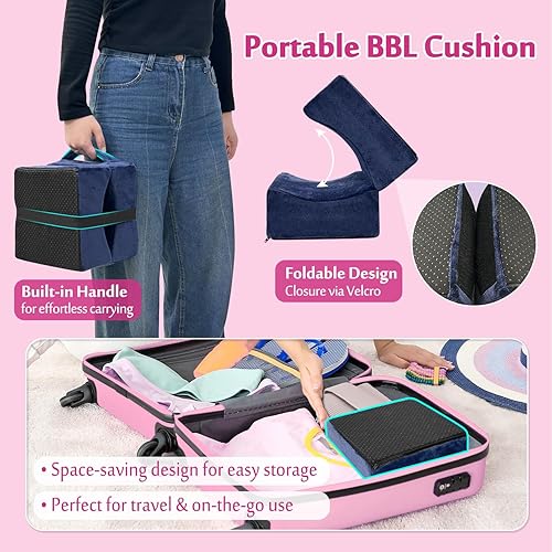 Miniatura 6 de AOSSA BBL Pillow - Almohada brasileña para levantamiento de glúteos después de cirugía, cojín de asiento, almohada para glúteos para sentarse