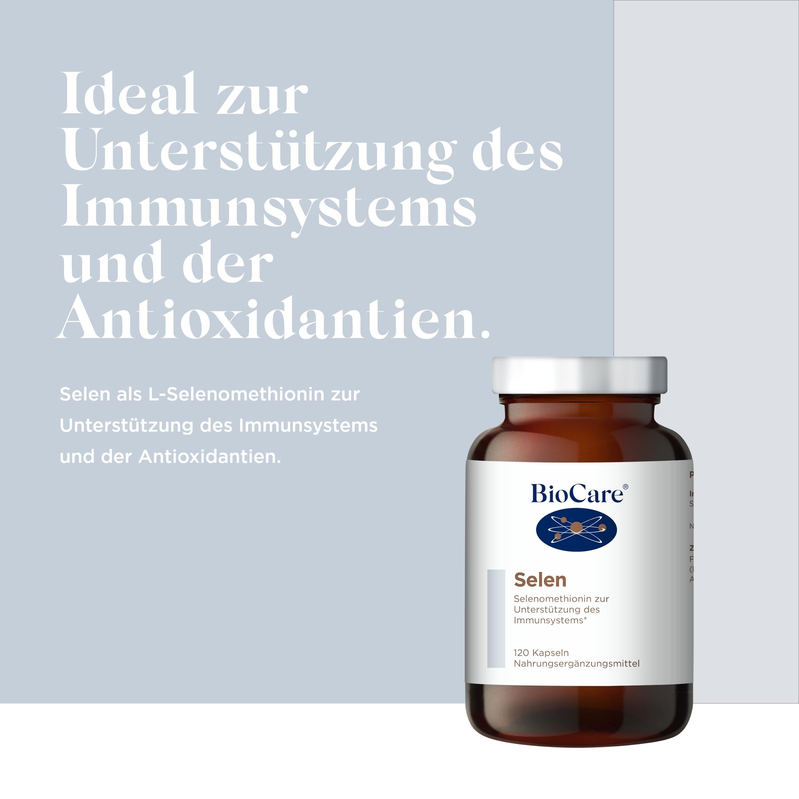 BioCare Selen - Selenomethionin für Immun- & Antioxidant-Unterstützung - 120 Kapseln (Packung mit 2)