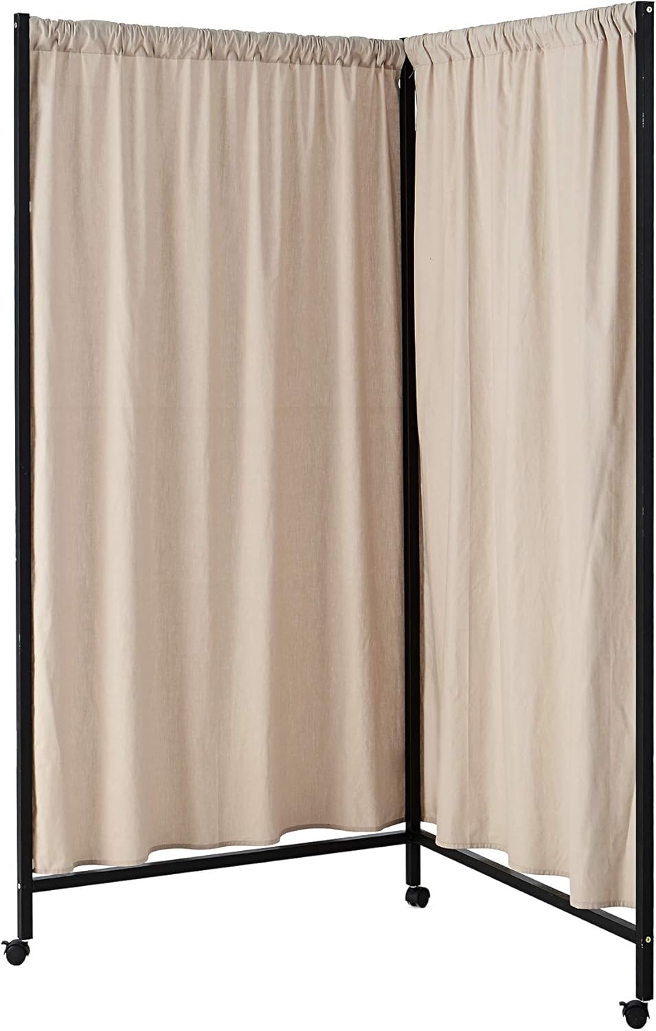 Don't Look at Me LShaped Room Divider Black Frame with