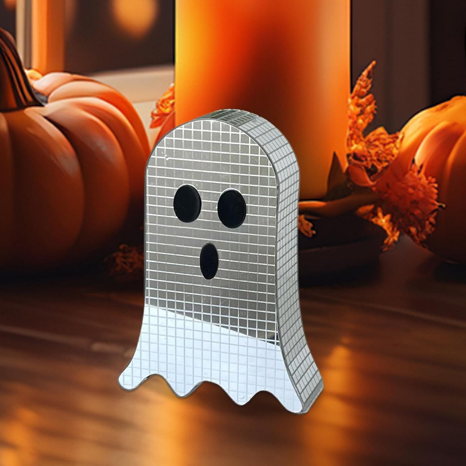 Halloween Disco Ball Ghost - Ghost Disco Table Decoration,Spooky Holiday Decoration for Shelf Bedroom Living Room Bookshelf Desktop Tabletop Desk Party