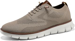 Wearbreeze Men’s Business Casual Oxford Sneakers – Lightweight Lace-Up Dress Shoes for Work, Travel & Daily Commute