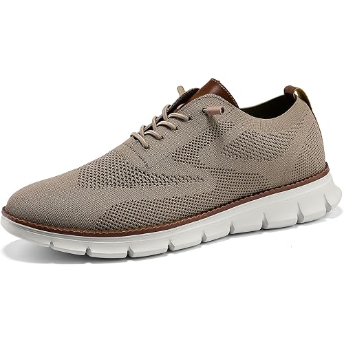 Wearbreeze Men’s Business Casual Oxford Sneakers – Lightweight Lace-Up Dress Shoes for Work, Travel & Daily Commute
