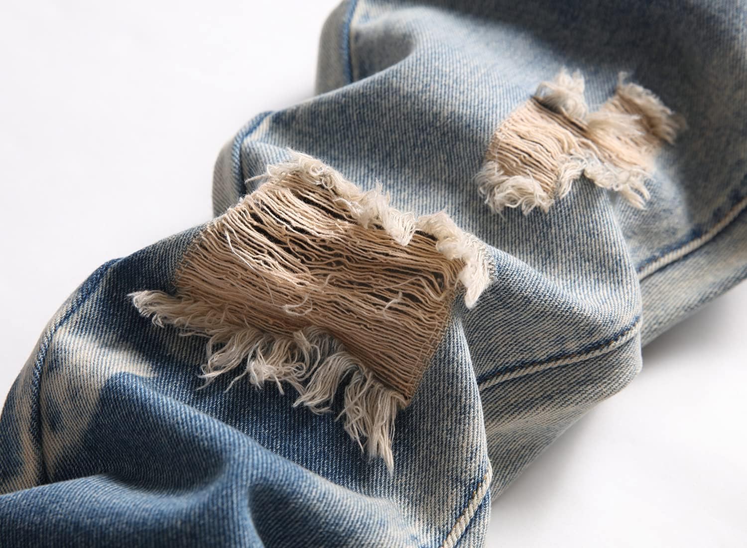 Boy's Skinny Fit Ripped Destroyed Distressed Slim Fashion Stretch Jeans Pants - Image 5