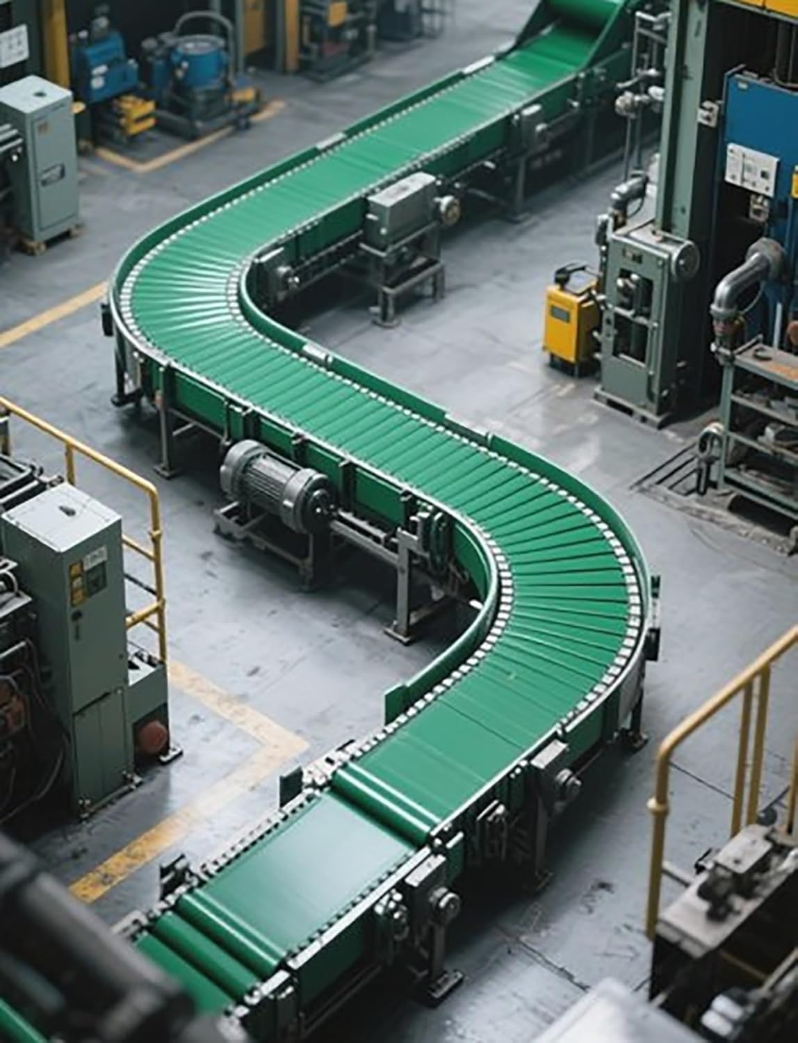 Cinta transportadora industrial de PVC verde, 50 x 180 cm, resistente para el almacenamiento y el procesamiento de alimentos, antideslizante, fácil de limpiar