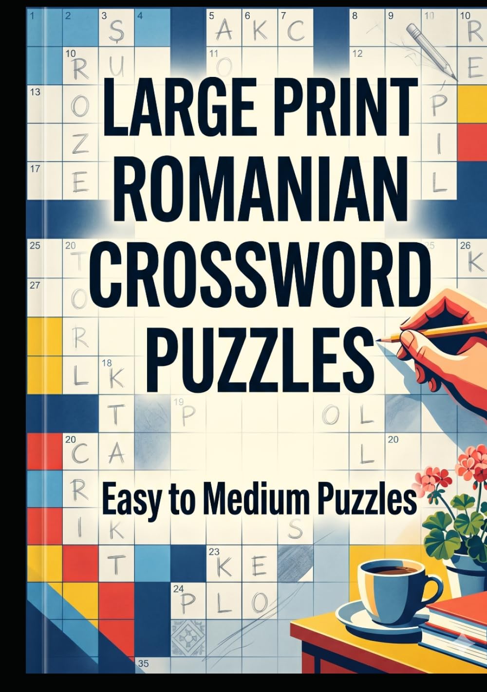 Large Print Romanian Crossword Puzzles: Easy-to-Read Romanian Crossword Challenges for Adults & Seniors