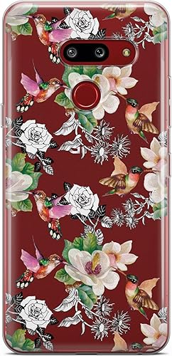 Miniatura 8 de Mertak - Carcasa transparente para LG Stylo 6, 5, 4, K61, K51S, K41S, K30, K20, Q70 y Q60, diseño de estrellas flexible, diseño de girasoles de