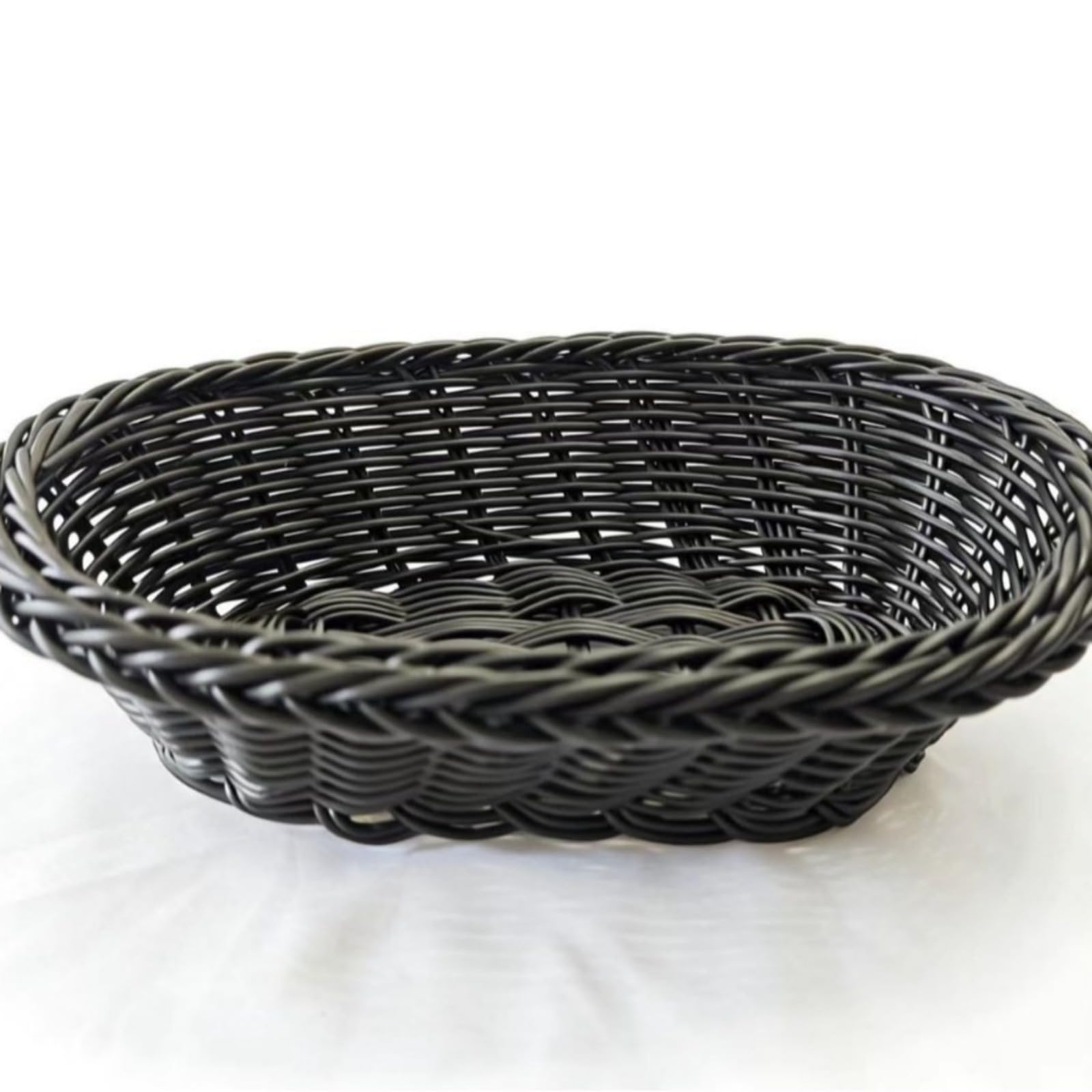 2 pieces of rattan-style woven baskets, bread baskets, snack storage baskets, used for holding fruits, bread, and vegetables