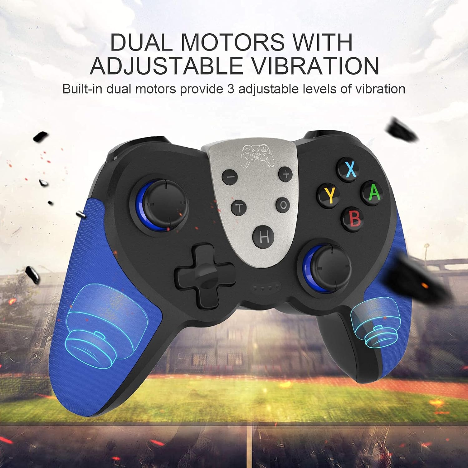 KINGEAR Controller for Nintendo Switch Wireless Pro Controller for Switch Animal Crossing Video Games Accessory, Gifts for Men Gaming PC Controllers for Nintendo Switch with 6 Axis/ Turbo/ NFC