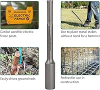 Vista 5 de Monkey King Bar - SDS MAX Bits 3/4" vástago de tierra Rod Driver se adapta a todos los taladros de martillo de cincel SDS Max