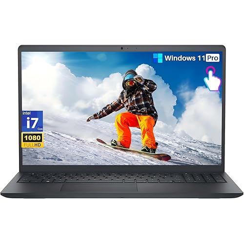 Dell Laptop DC15250 15.6" FHD Touchscreen for Business & Home Student, 13th Gen Intel 10-Core i7-1355U (up to 5.0 GHz), 32 GB RAM, 1 TB SSD, Intel Graphics, Copilot AI, Wi-Fi 6, HDMI, Windows 11 Pro