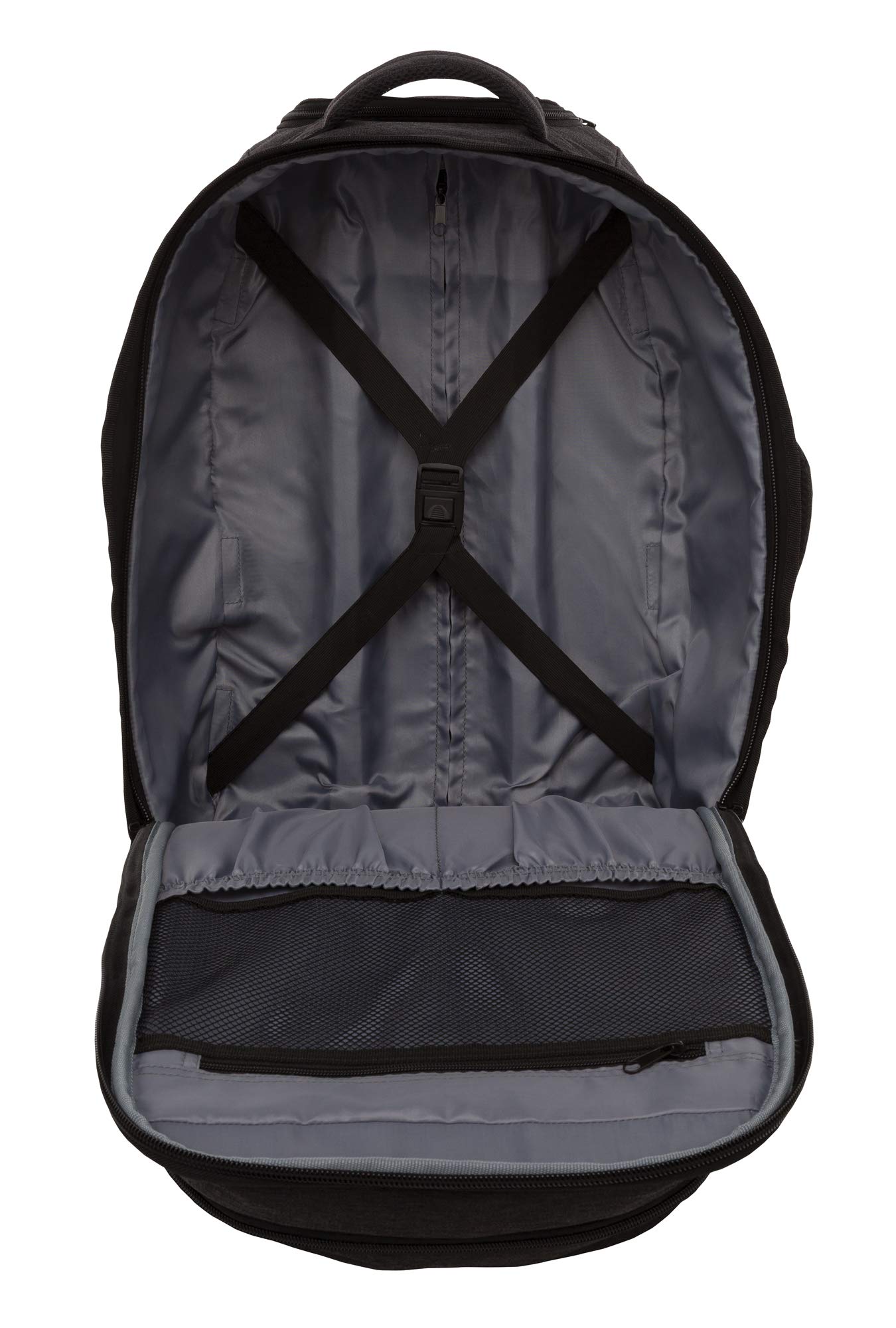 Outdoor Products Unisex Voyager plecak na kółkach, czarny tkany wrzosowy, jeden rozmiar