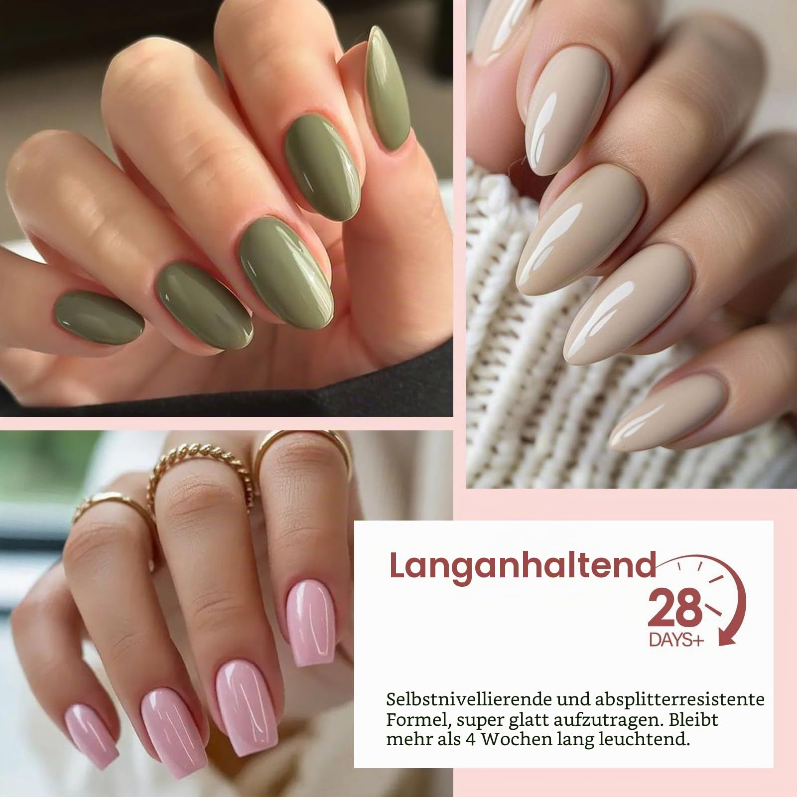 EBANKU 60 Farben 15ML Gel Nagellack Set | Gleiche Farbe Gleiche Flasche UV Nagellack mit 2PCS Base Gel and Top Coat Lang Anhaltend Maniküre Set fur Zuhause Salon