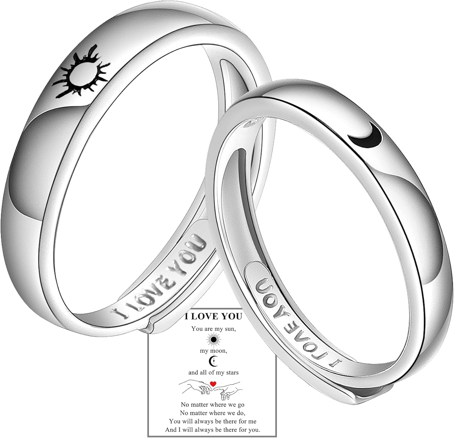 925 Sterling Silver Couple Rings Sun And Moon Nigeria Ubuy