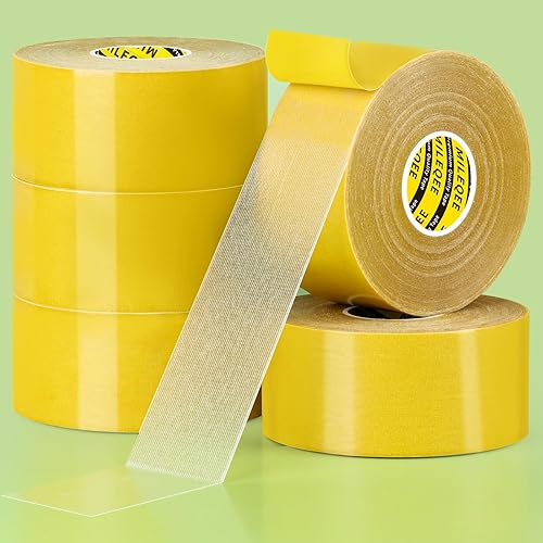 Miniatura 14 de Cinta de doble cara resistente, 2 pulgadas x 66 pies (65.6 ft), alta adherencia universal, cinta transparente resistente adhesiva, cinta