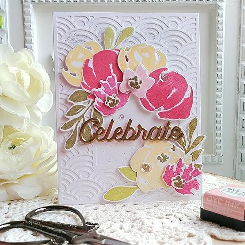 Miniatura 9 de Ammsochy Troqueles de corte 3D, plantillas de metal, herramientas de álbumes de recortes, plantillas de acero al carbono para hacer tarjetas de