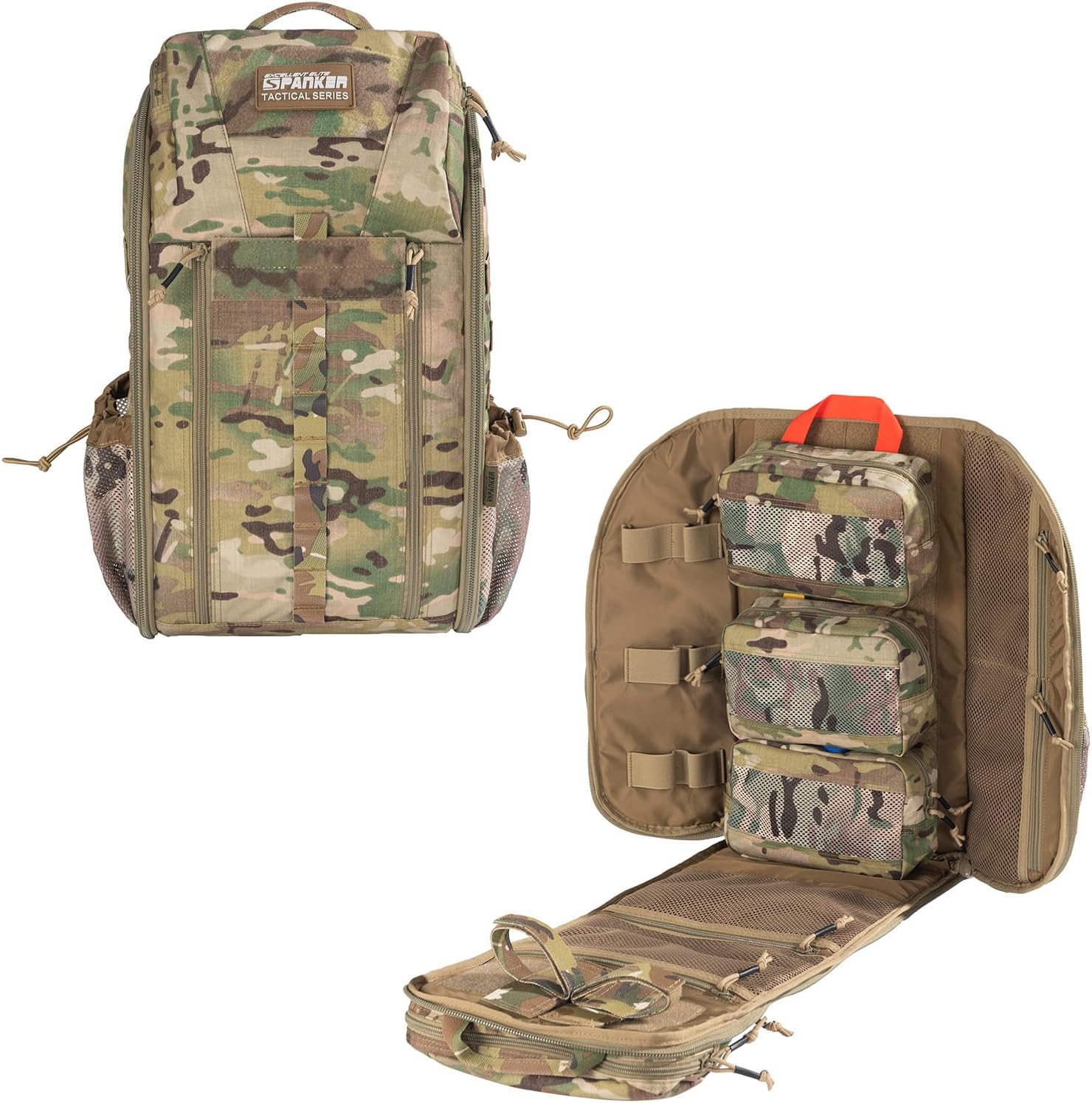 EXCELLENT ELITE SPANKER Medical Backpack Tactical Knapsack Outdoor Rucksack Camping Survival First Aid Backpack(Multicam)