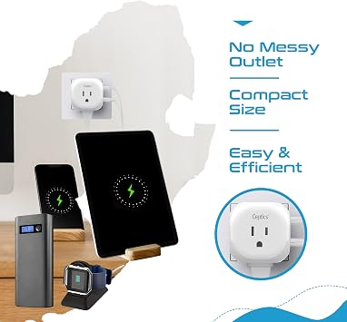 Ceptics South Africa Travel Adapter - 5 Input with QC 3.1A Dual USB and USB-C - Ultra Compact - Light Weight - USA to Any Type M Countries Such as Namibia, Botswana and More (PTU-10L), White