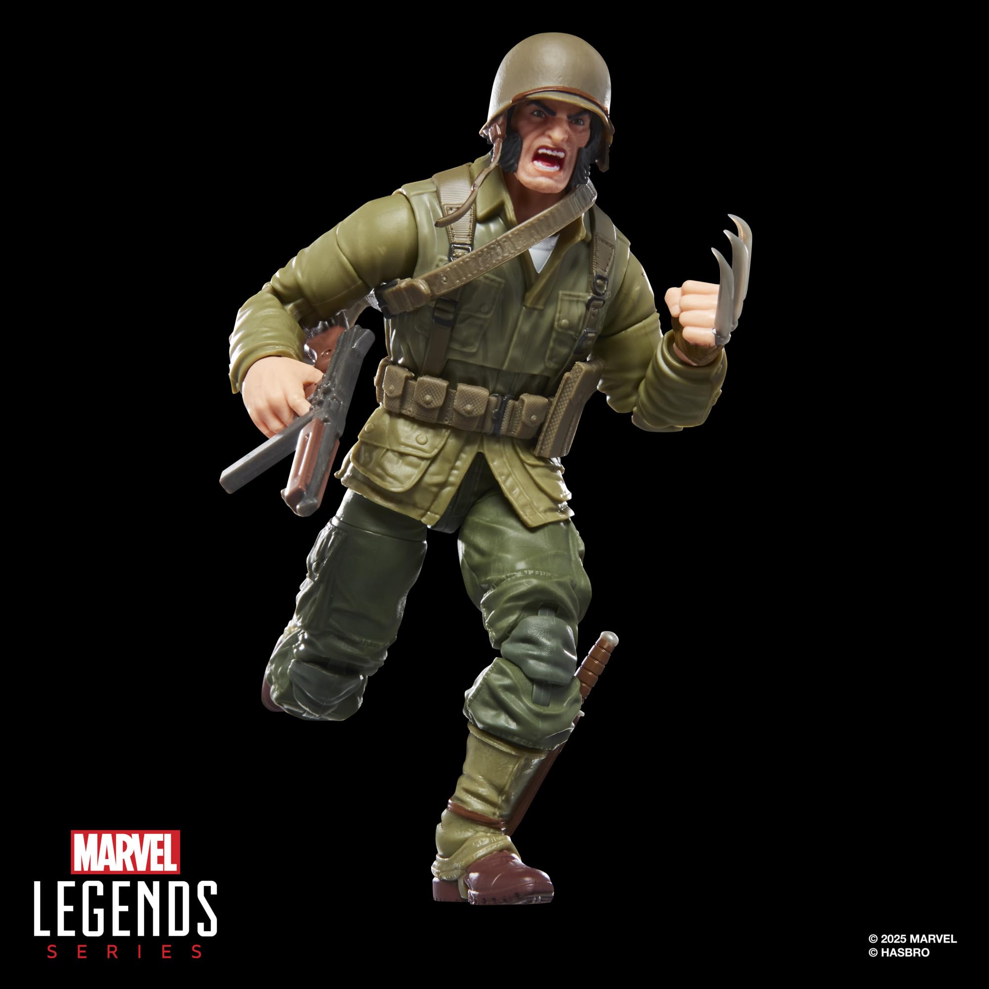Marvel Legends Serisi Wolverine (İkinci Dünya Savaşı Logan), X-Men Comics Koleksiyon 15,5 cm Ölçekli Aksiyon
