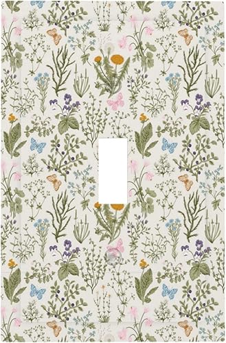 Miniatura 9 de Cubierta de interruptor de luz colgante de flor de cerezo japonés color verde azulado con diseño de peces Koi japoneses de una sola palanca placa de