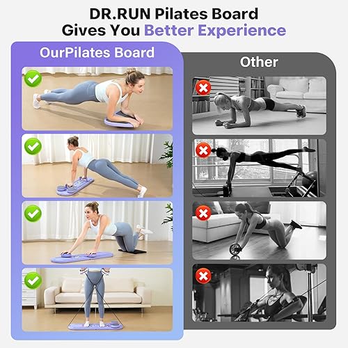 Miniatura 6 de Pilates Board, Pilates Reformer Set, 7 in 1 Multifunctional Pilates Reformer Machine with Timer, Portable Foldable Pilates Board for Home Workout,