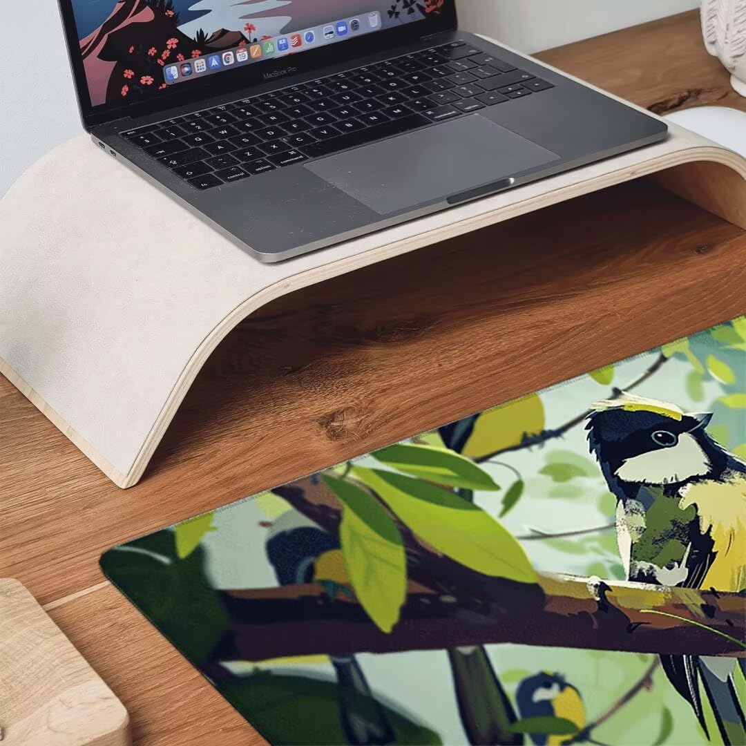 Podkładka pod mysz, podparcie nadgarstka, podkładka pod mysz z antypoślizgową gumową podstawą, ergonomiczna podkładka pod mysz do komputera, laptopa, do użytku biurowego, kompatybilna z myszami