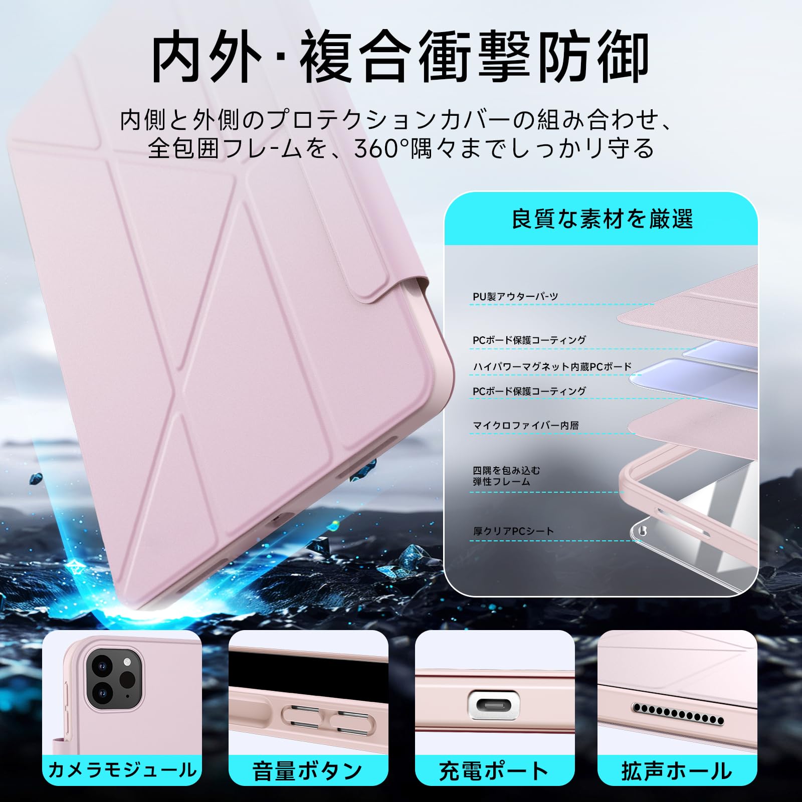 Amazon.co.jp: iPad Pro 11インチ ケース 第4/3/2世代（2022/2021/2020