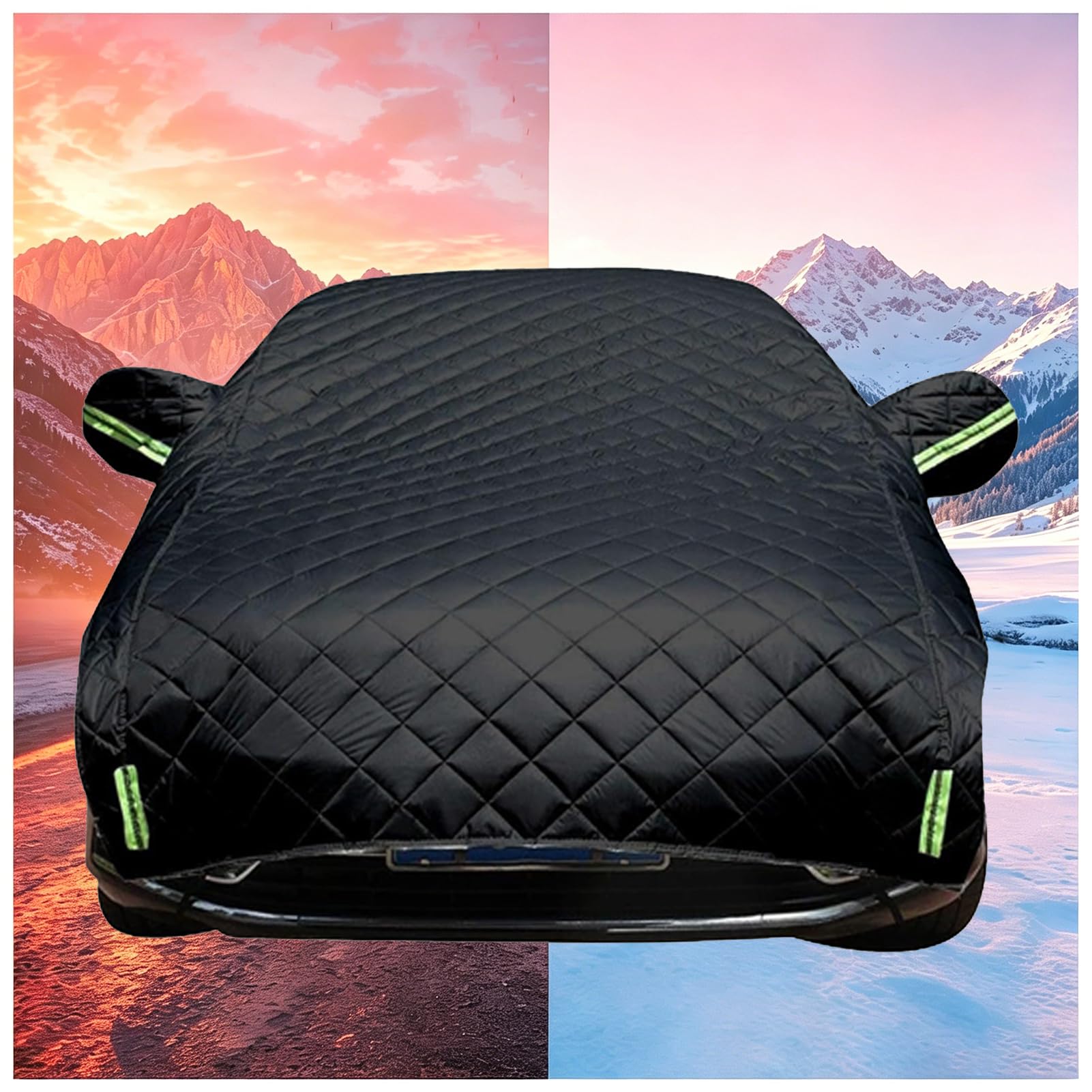 Copriauto Antigrandine per Jeep Compass 2017-2026,Telo Copriauto Antigrandine Mezza Copertura per Auto Imbottita Anti Grandine,Impermeabile Protezione rf7g