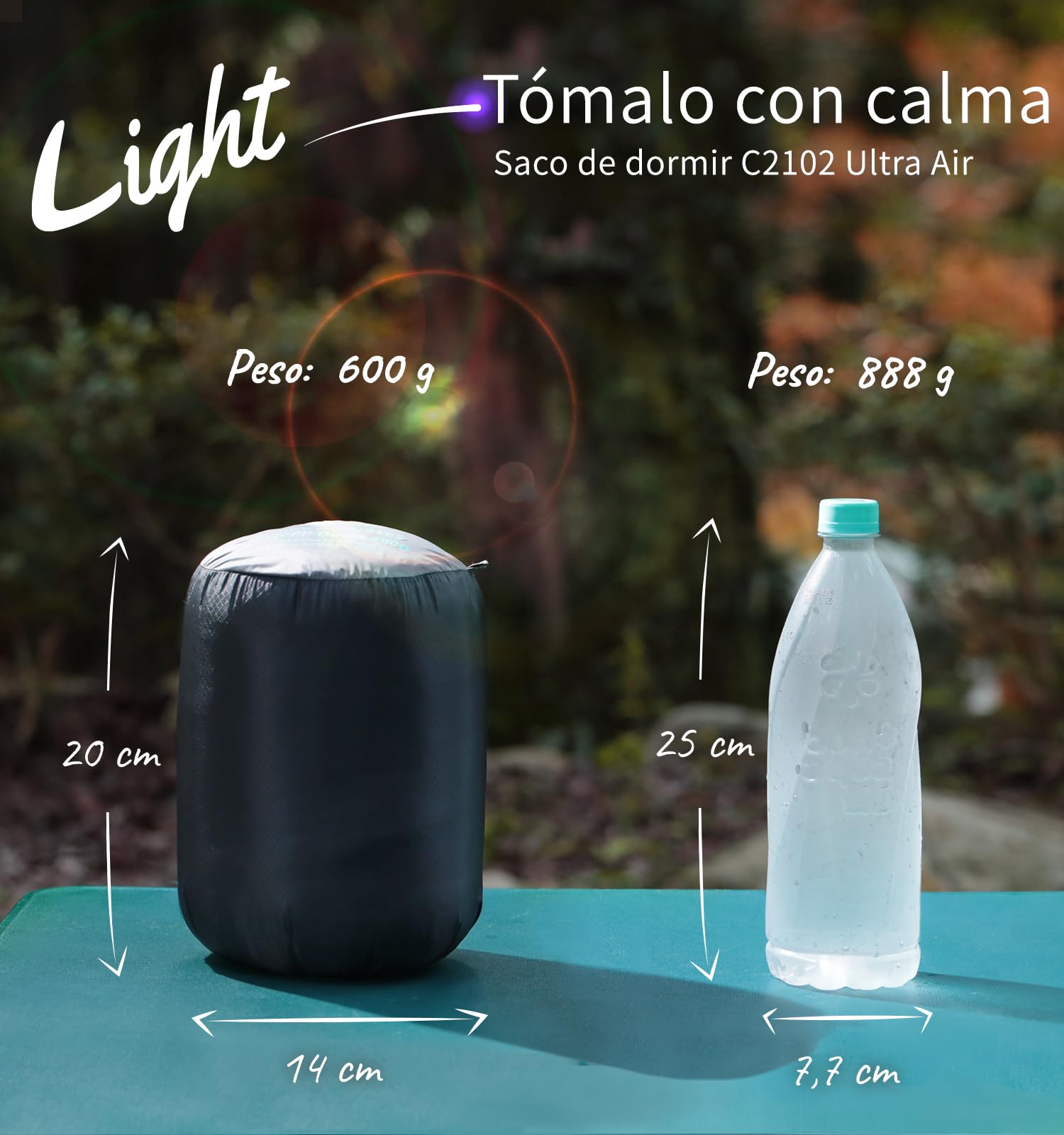 Litume Saco de Dormir Ultraligero y Compacto para Verano y 3 Estaciones, con 700+ Fill Power de Plumas, Saco Mumiiforme Portátil para Senderismo, Viajes, Camping y Mochilear Adultos montañismo
