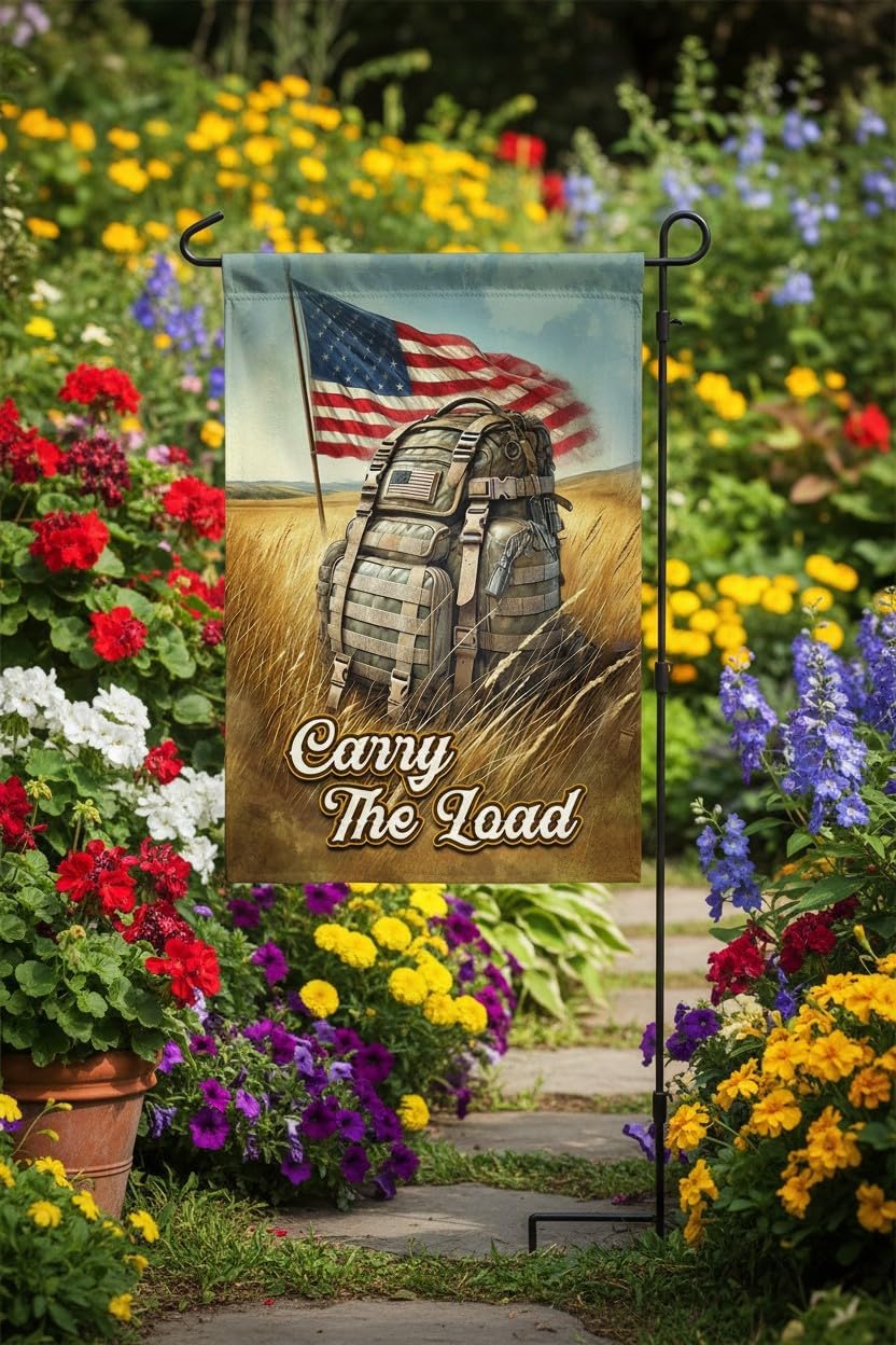 Army Family Garden Flag 12x18 Inch Double Sided Veteran Tribute American Flag for Military Families - Polyester Lightweight Patriotic Outdoor Decor for Veterans Day, Patriot Day, Christmas Day. - Image 7