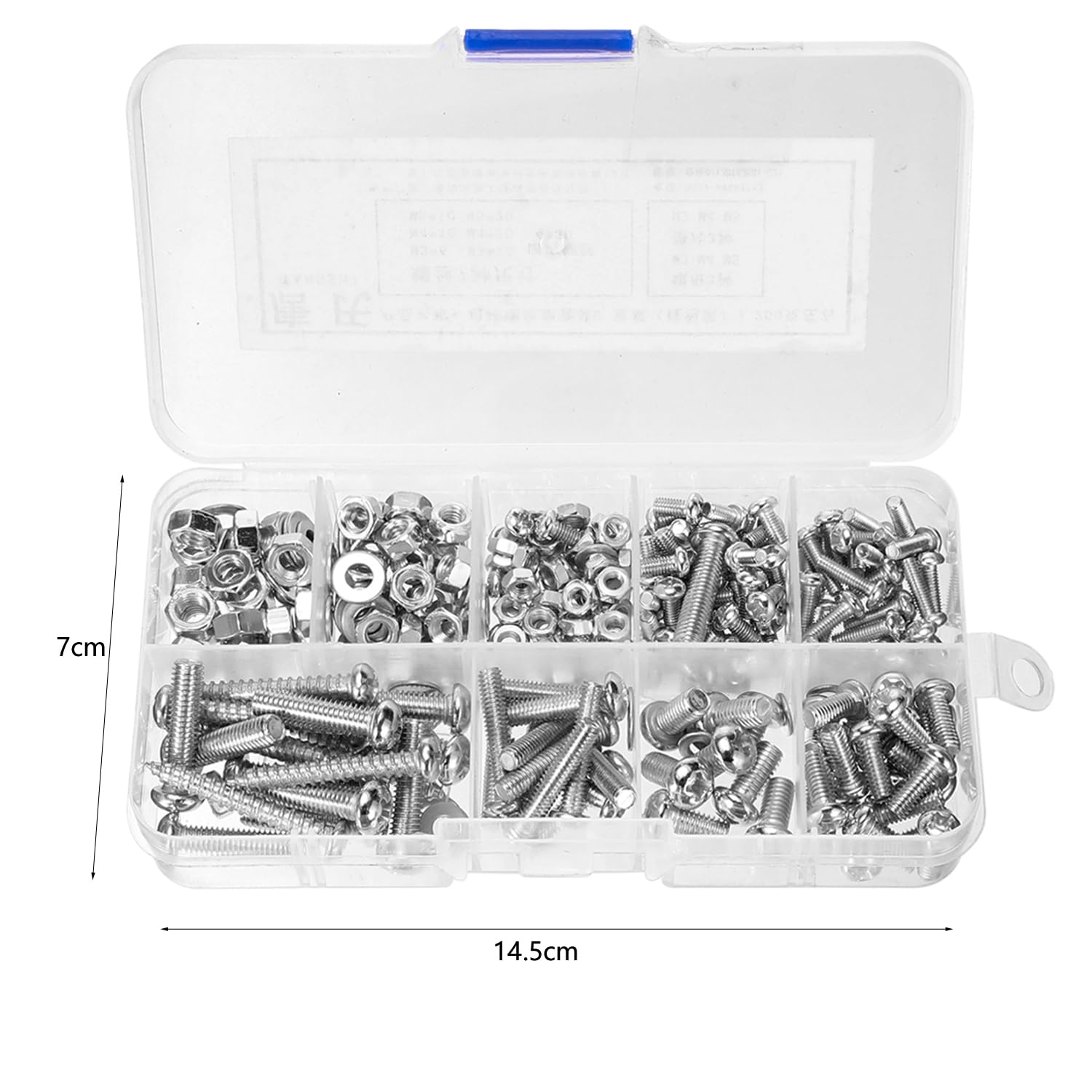 Bolts and Nuts Set M3 M4 M5 Assorted Nuts and Bolts Assortment Hex Socket Button Head Cap Screws Bolt Nut Assortment Kit for DIY Bicycle Motorcycle Repair 246Pcs - Image 2