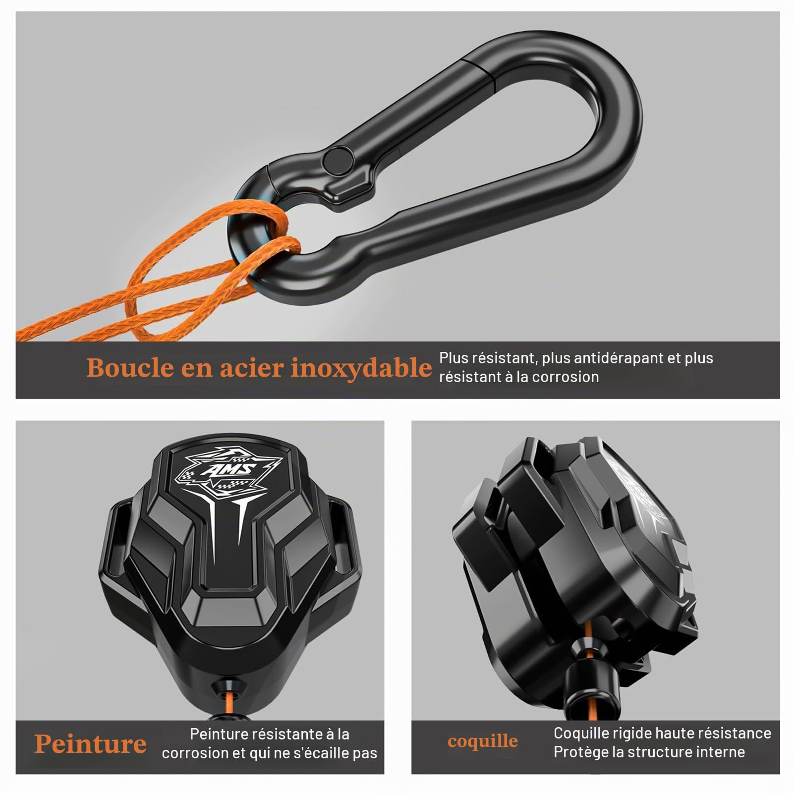 Corde de Remorquage pour Vélo Enfants, Corde de Traction Rétractable 2,5 M, Corde de Remorquage pour Parents-Enfants, Capacité 100 kg