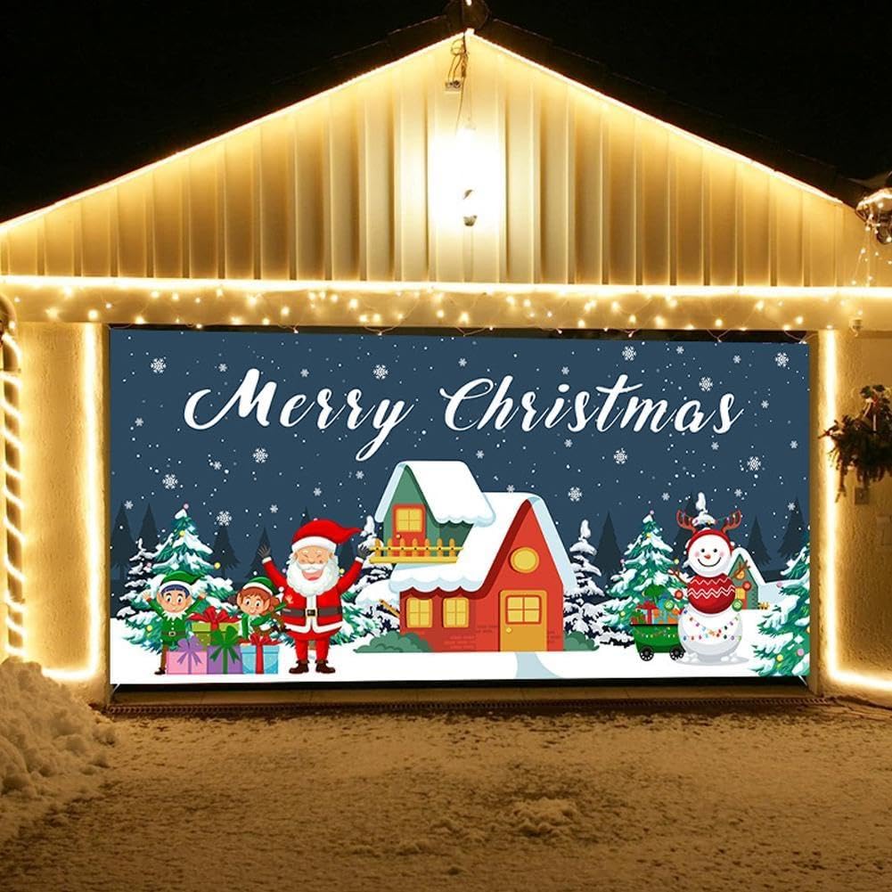 Bannière De Noël Extra Large - Décoration De Noël - Rouge