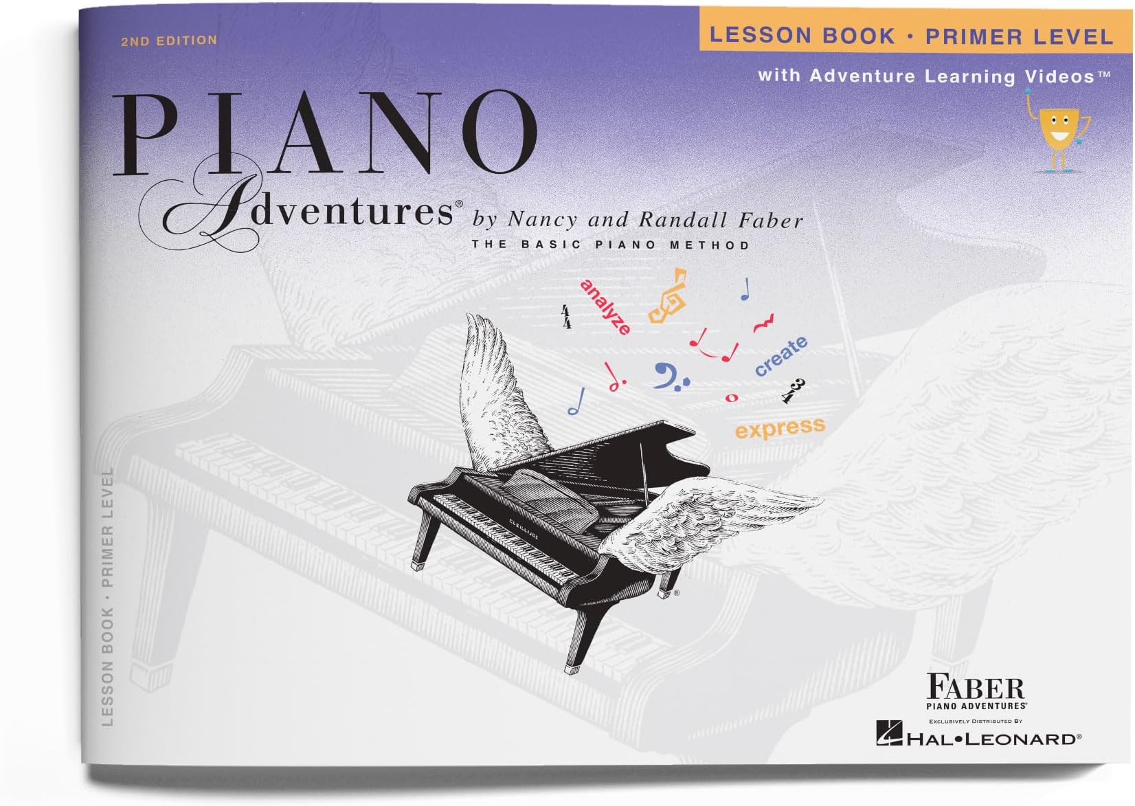 Piano Adventures: Lesson Book - Primer Level, 2nd Edition | Beginner Piano Method Book for Kids and Adults | Sheet Music for Learning Notes Rhythm and C 5-Finger Patterns | Faber Piano Teaching Book