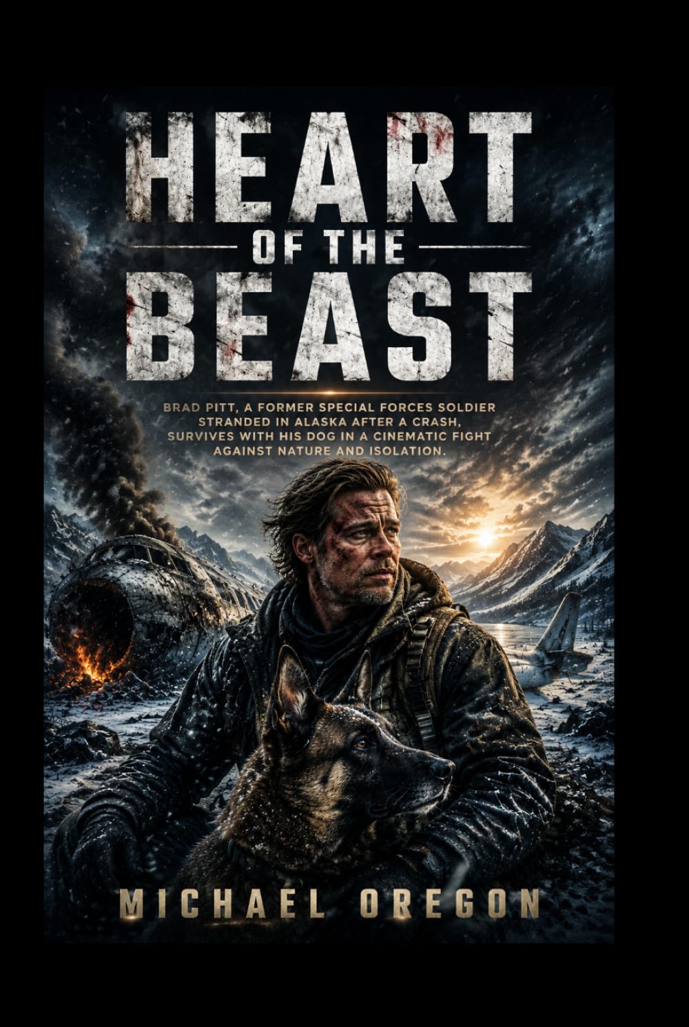 Heart of the Beast: Brad Pitt, a former special forces soldier stranded in Alaska after a crash, survives with his dog in a cinematic fight against nature and isolation.