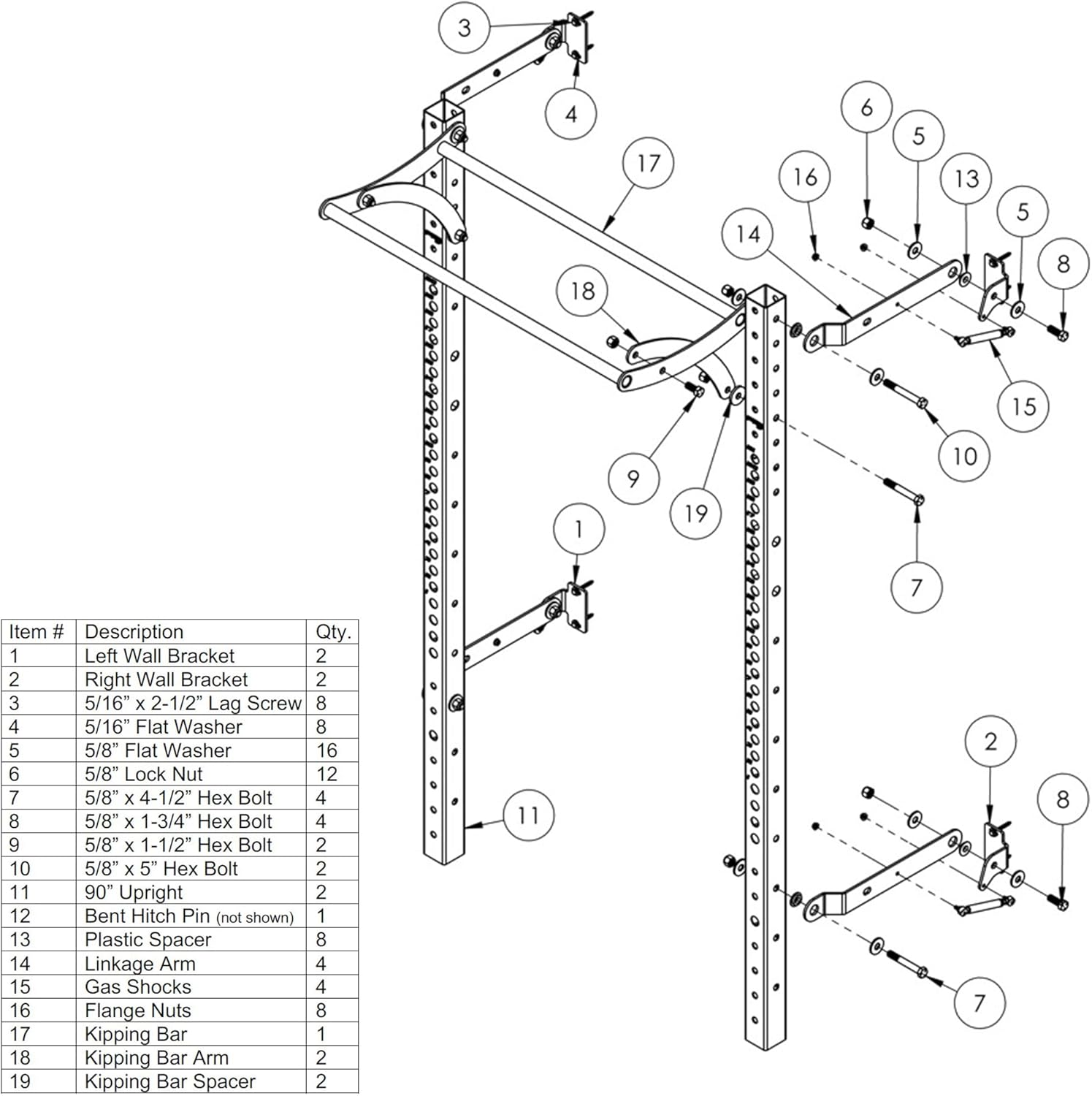 PRx Performance Profile® PRO Squat Rack with Pull Barbados Ubuy