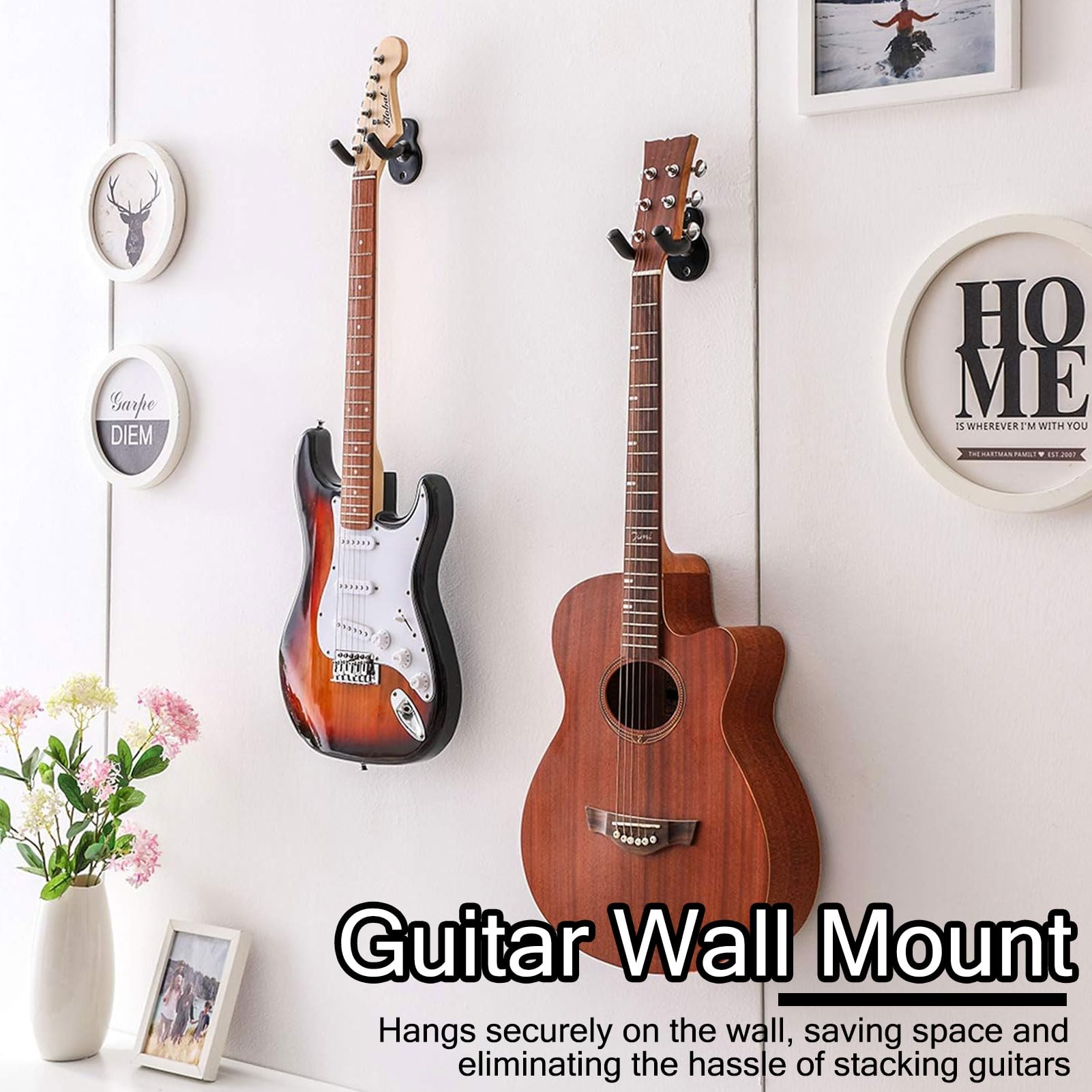 2/3pcs Support Mural Pour Guitare Crochet Pour Guitare Avec - Temu, Support Mura