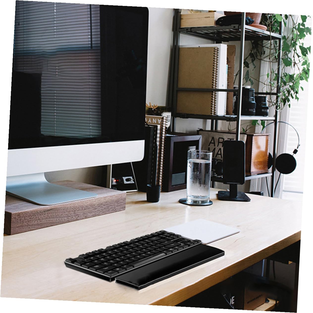 HOMSFOU Clavier Repose-poignets Pour Ordinateur Repose-poignet Alliage Aluminium Repose-poignet Pour Clavier