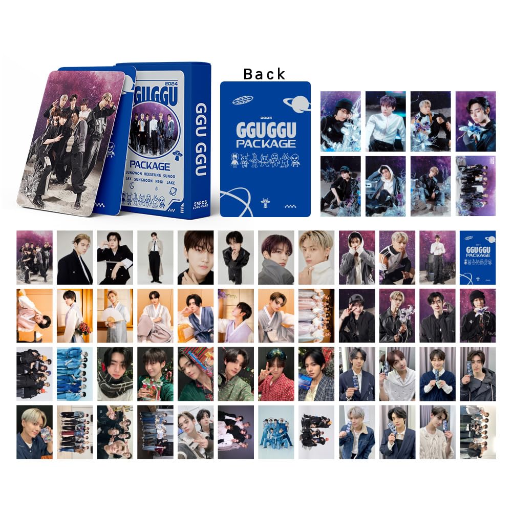 QeSte 6 Boxes/330Pcs ENHYPEN Photocards KPOP Merchandise Lomo Card Set En Fans Gift