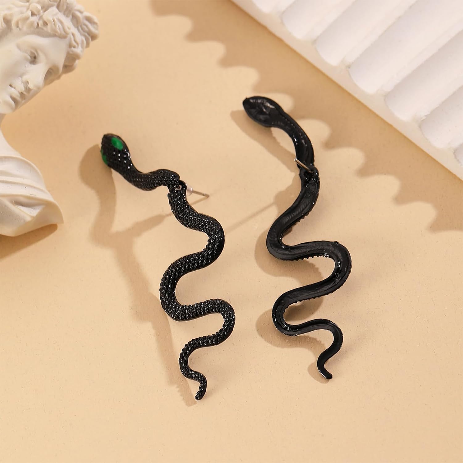 Snake Earrings for Women Sanke Dangle Earrings Black Goth Earring Snake Costume Accessories Halloween Jewelry for Women - Image 6