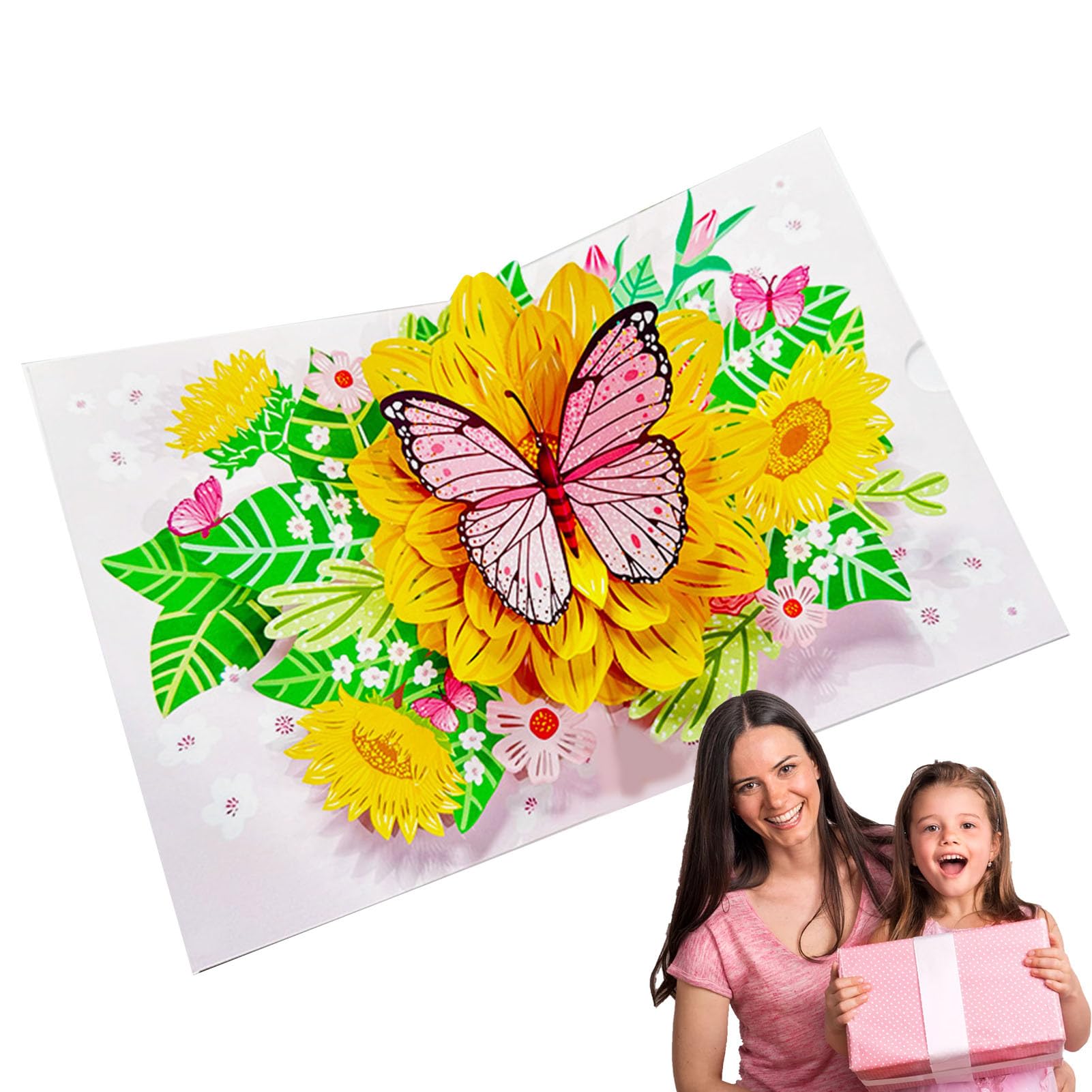 バースデーカード ポップアップ カード 立体 記念日 カード 3D Amazon.co.jp: グリーティングカード 蝶の花ポップアップカード 3D