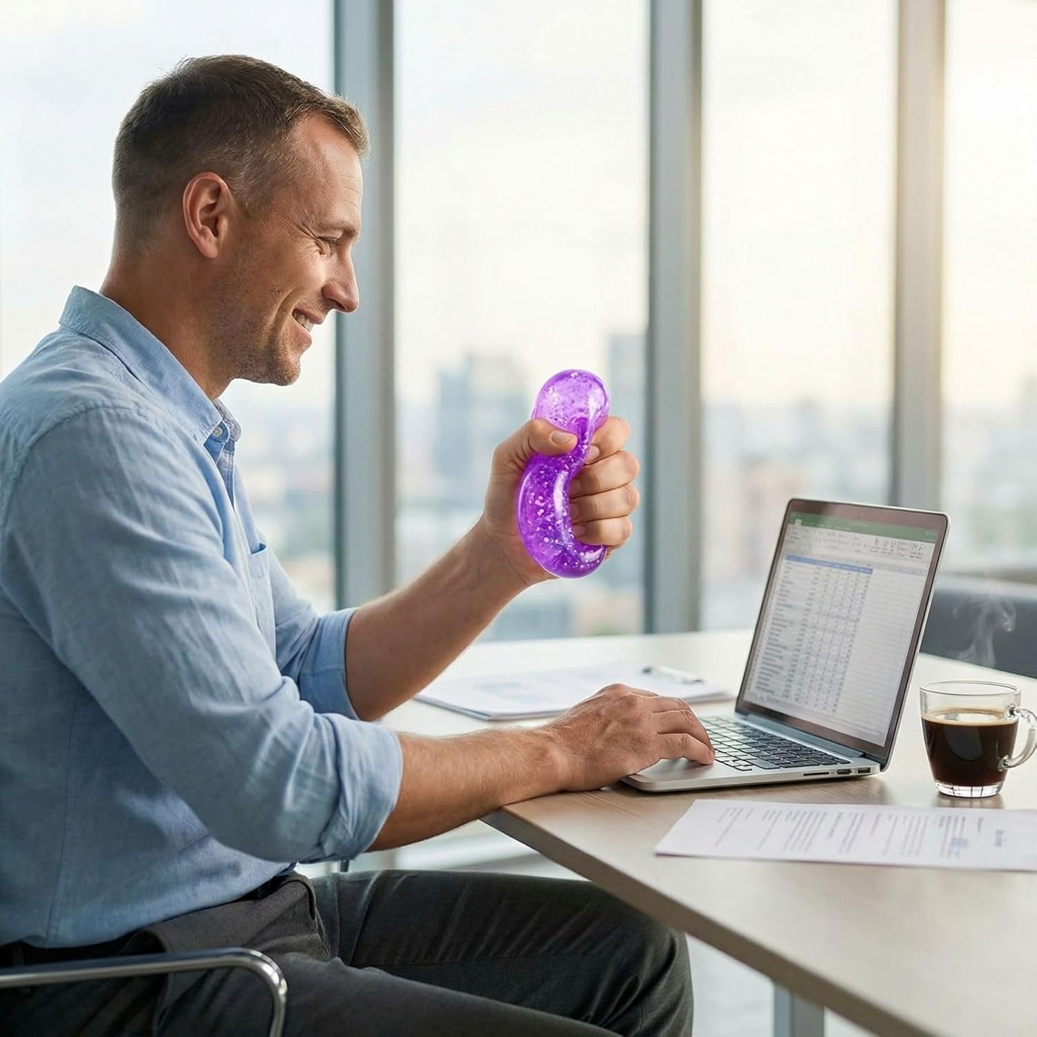 Squishy Stress Ball,Water Drop Fidget Stress Ball,Ice Squishy Stress Cube-Drop Malt Sugar Balls Sensory for Anxiety Stress Easter Party Favors Pink