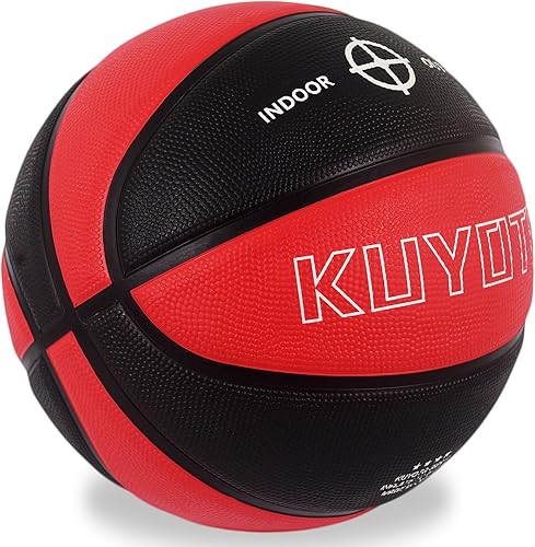 Miniatura 2 de KUYOTQ Kids Toddler Youth Adult Size 34567 Basketball 2225.527.528.529.5" Thickened Rubber or Faux Leather Indoor Outdoor Basketball for Boys Girls
