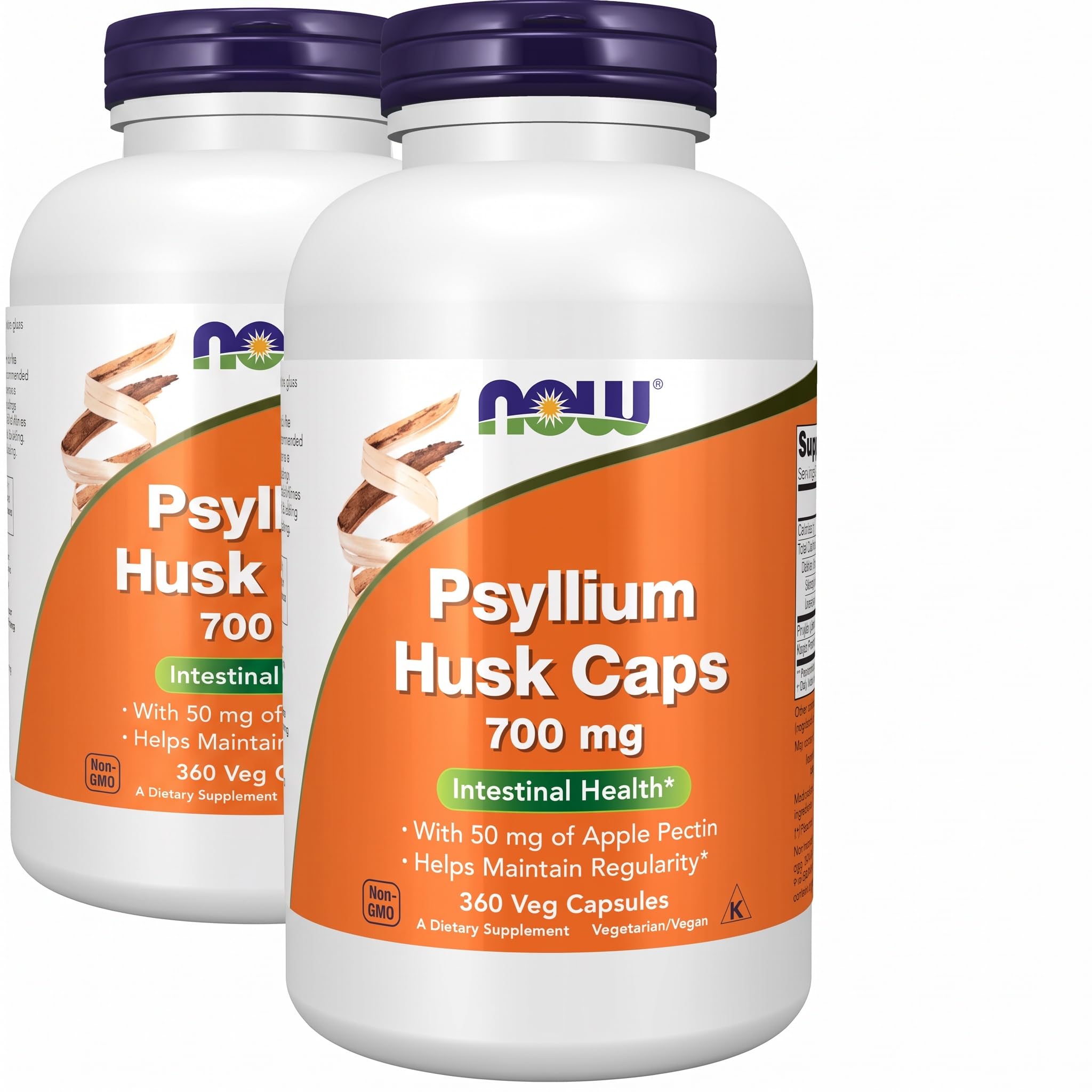 NOW Supplements, Psyllium Husk Caps 700 mg with Apple Pectin, 360 Veg Caps — Amazon image 10